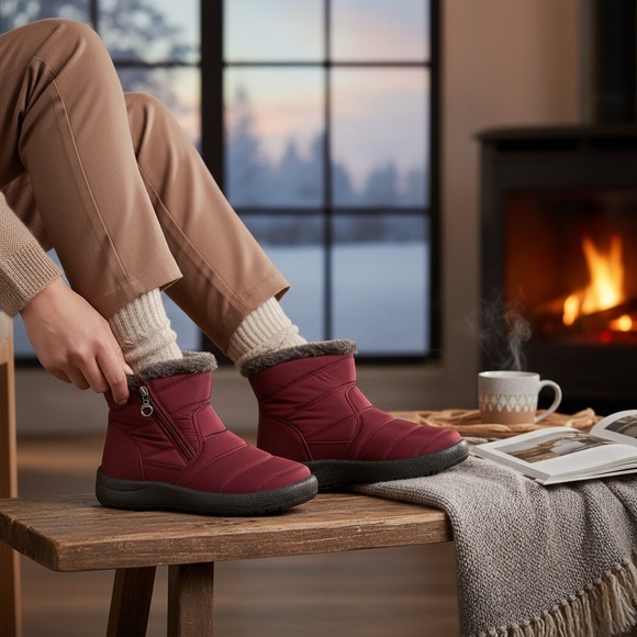 Dream Paris Women's purple or red wine Winter Boots. NWT. fast 🚚📦size 7.5 - Picture 5 of 16